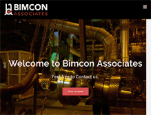 Tablet Screenshot of bimconassociates.com